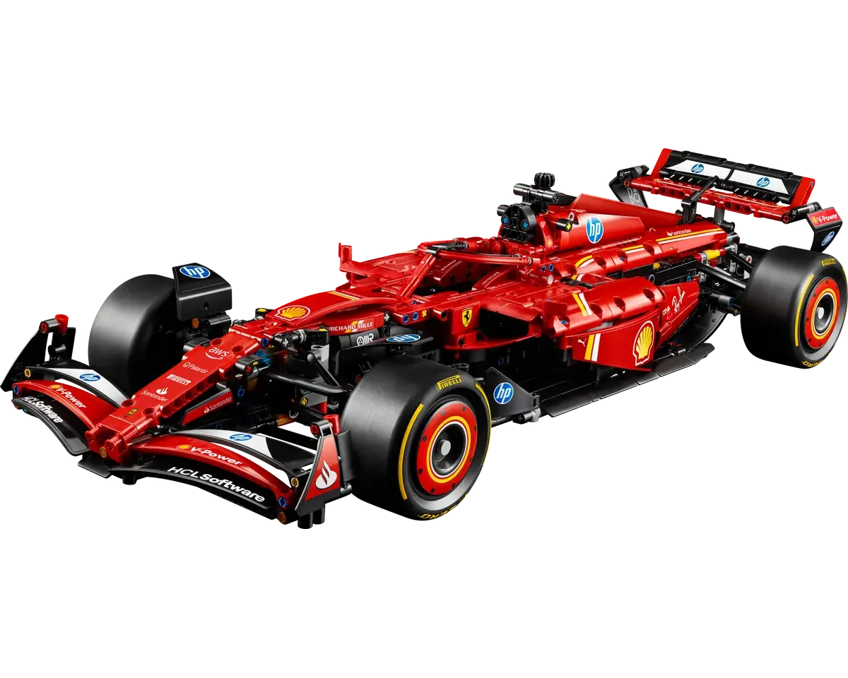 LEGO Technic Ferrari SF-24 F1 Car set number 42207, 1361-piece Formula 1 racing model for adult collectors.