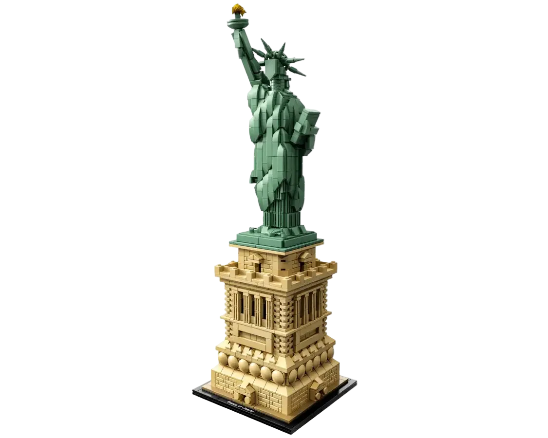 LEGO Architecture Statue of Liberty set number 21042, 1685-piece model of iconic New York landmark for adult builders.